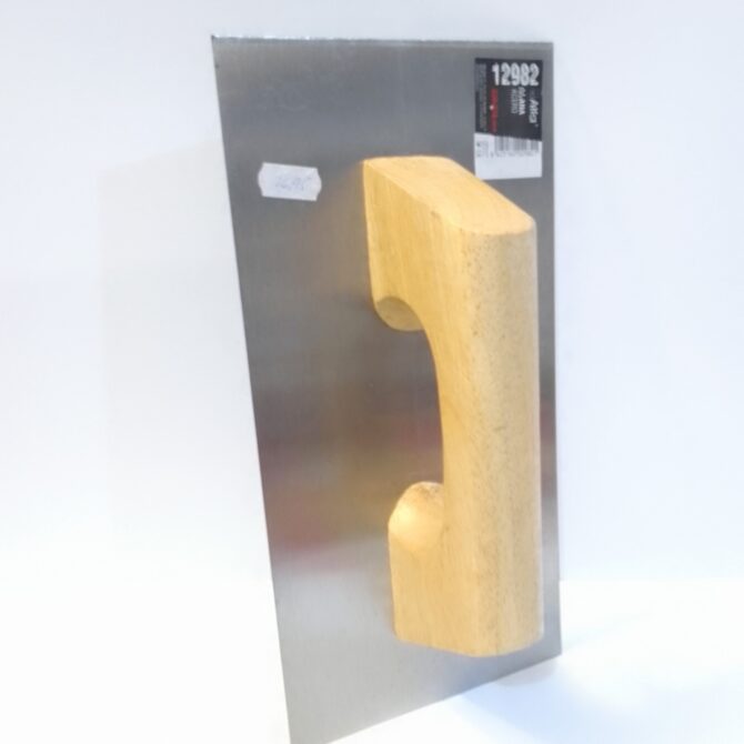 Llana de Acero Inoxidable con Mango de Madera – Acabado Profesional - Imagen 2