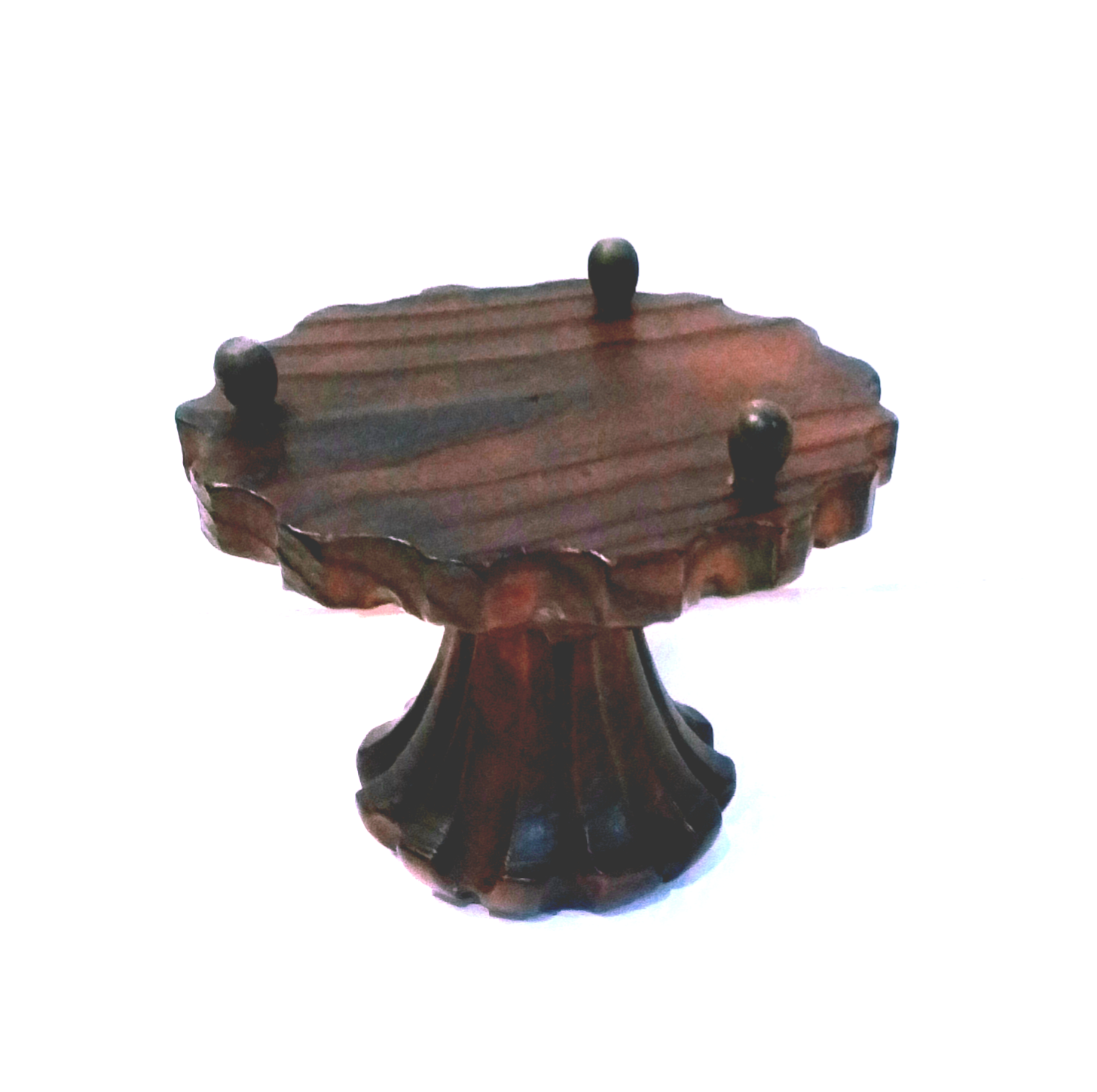 Candelero Vintage de Madera Tallada – Diseño Artesanal con Asa - Imagen 4