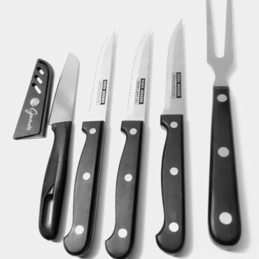 Set Profesional de Cuchillos y Tenedor de Cocina – Acero Inoxidable de Alta Calidad