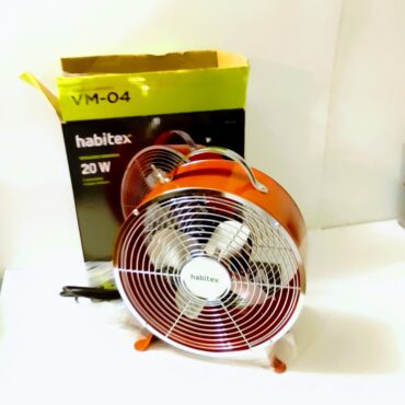 Ventilador Industrial Habitex VM-04 de 20W – Rendimiento y Estilo