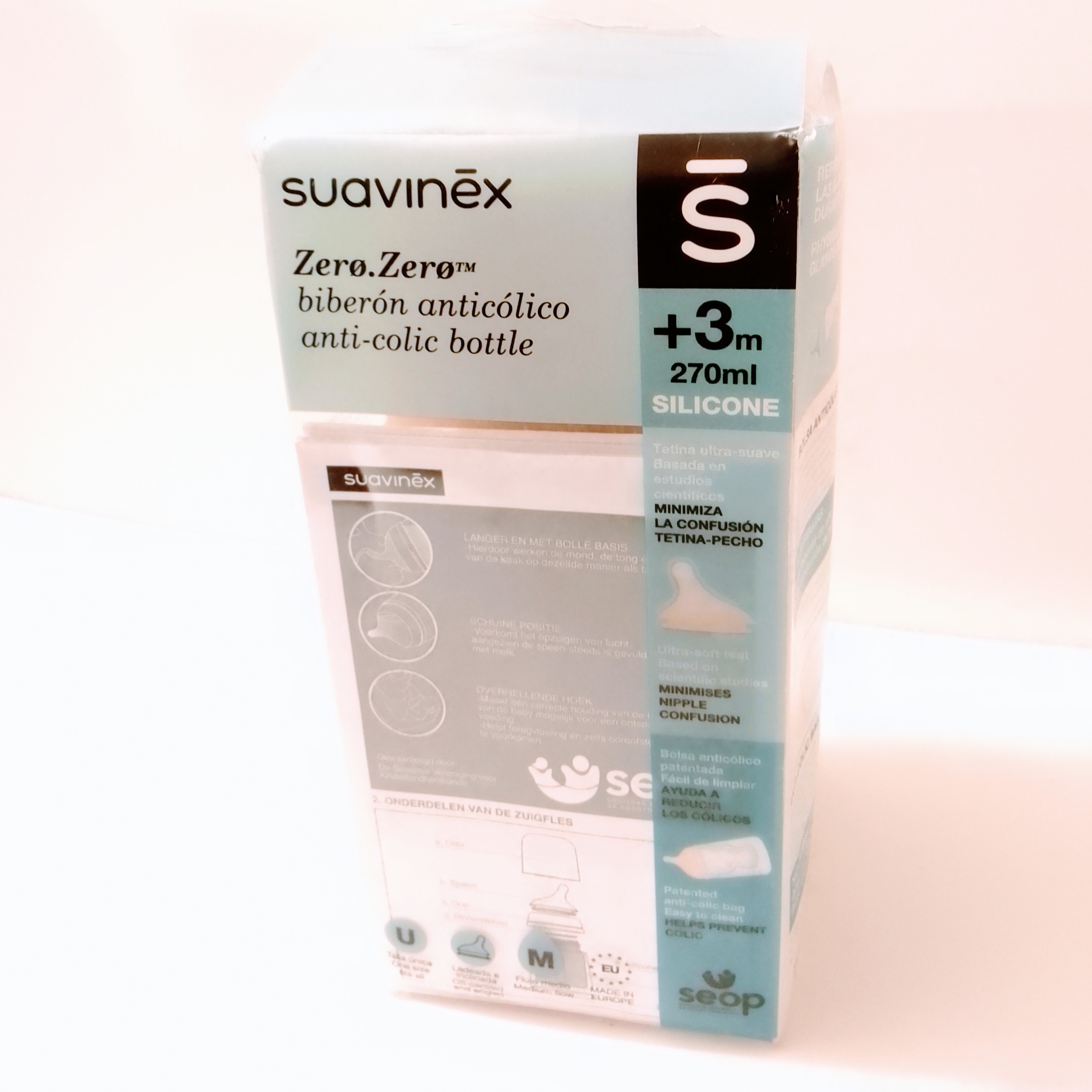 Biberón Suavinex Natural S – Flujo Suave y Seguro - Imagen 2
