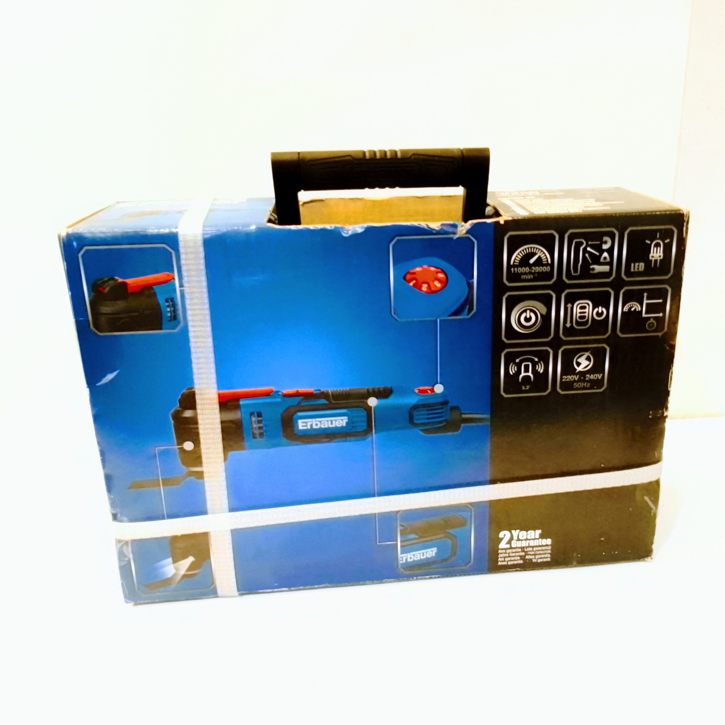 Multiherramienta Oscilante Erbauer EMT300-QC 300W con Sistema Quick Change - Imagen 3