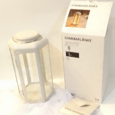 :  🕯️ SOMMARLÅNKE – Farol Decorativo de Estilo Escandinavo (Blanco)