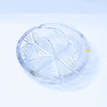 Cenicero de Cristal Tallado – Diseño Clásico de Lujo para Decoración o Uso Diario