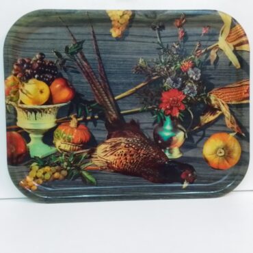 Bandeja Decorativa Vintage de Naturaleza Muerta | Bandeja para Servir y Decoración del Hogar