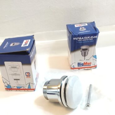 Válvula Clic-Clac Ø63 BigMat | Tapón de Desagüe para Lavabo de Alta Calidad